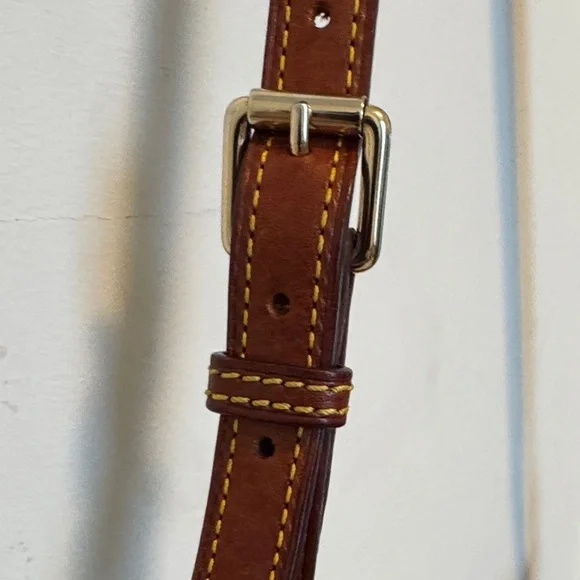 Vintage Dooney & Bourke Pebble Leather Satchel Shoulder Bag with Pockets - Picture 8 of 16